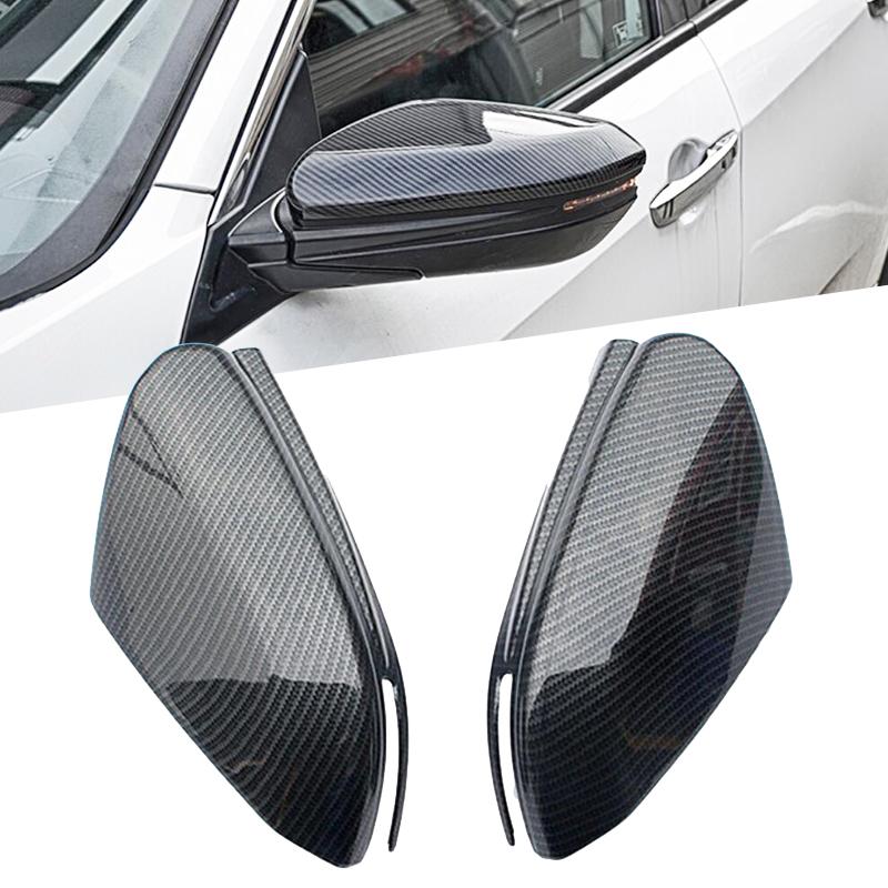 Door Bowl + Door Handle Cover  ABS Carbon Fiber Exterior Car Accessories For Honda Civic 10th 2016 2017