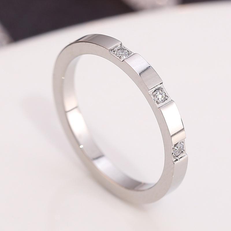 Titanium Steel Ring Hypoallergenic Simple Polished 18k Stainless Steel Pinky Ring Fashion Jewelry