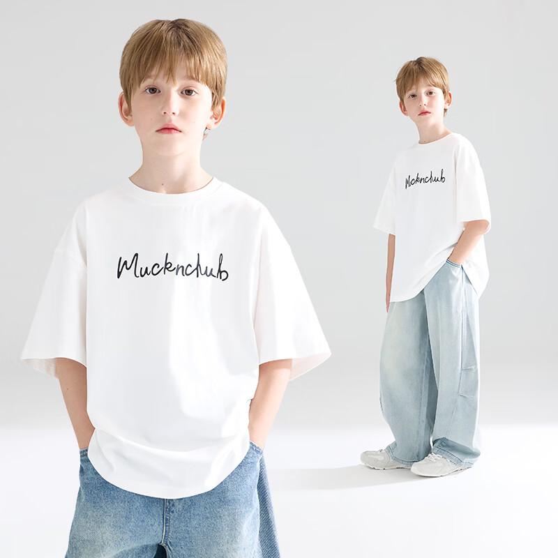 Mucmukn Sorona Cool-Touch Letter Print T-Shirt 110