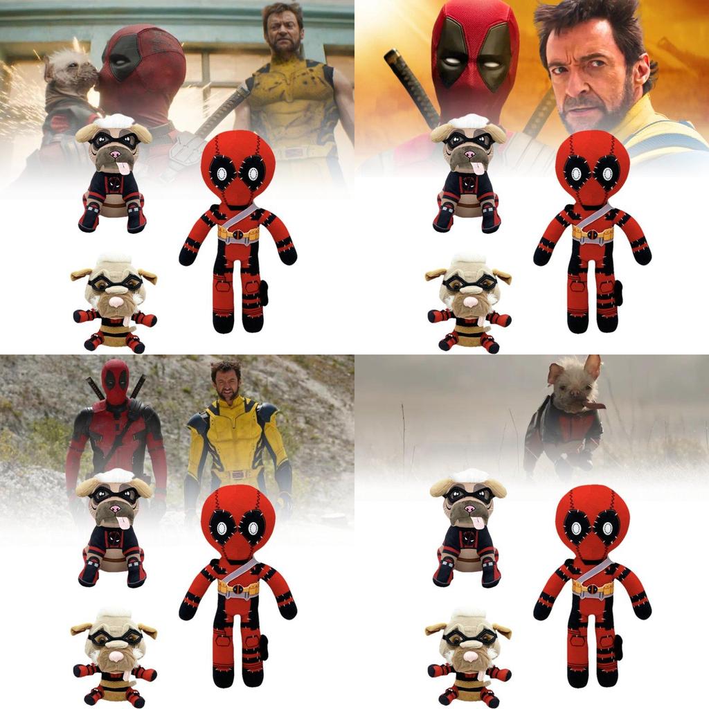 Cute Adorable Deadpool Wolverine Plush Toy Figurines For Kids Collectors