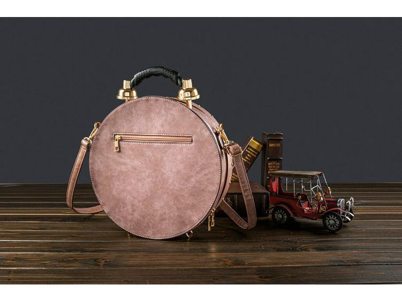 2025 Retro Korean-Style Handbag with Creative Clock Watch Design