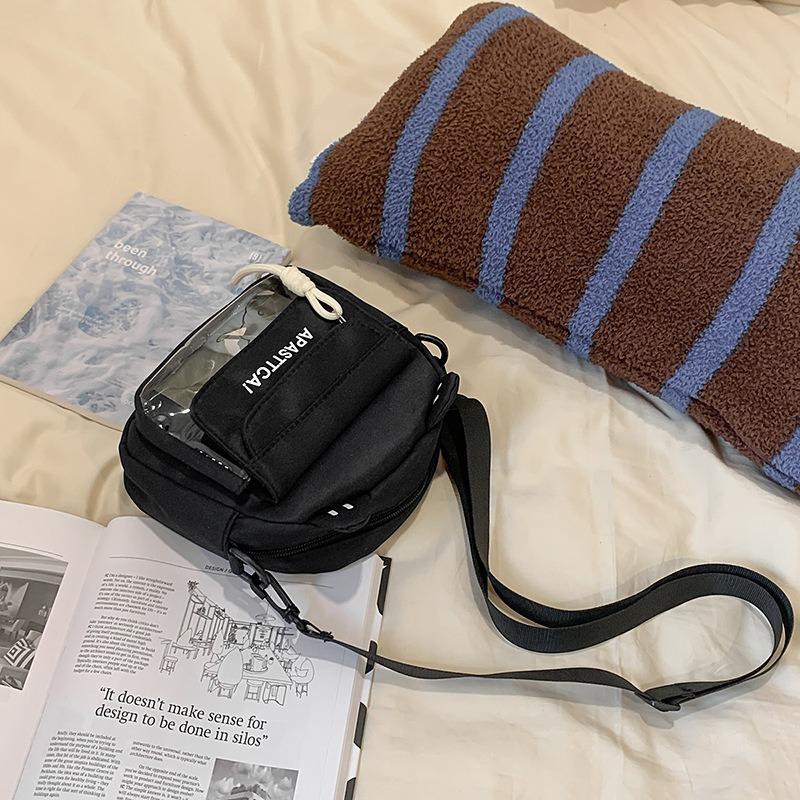 New lightweight small square bag cute sweet girl versatile shoulder bag soft girl student messenger bag