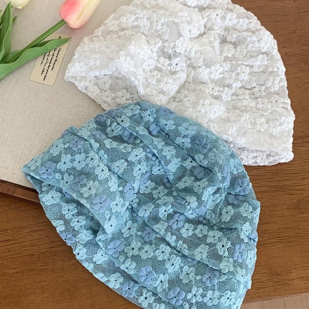 Thin Lace Pullover Hat Hollow Sunscreen Cap Sweet Beanies Hat Apparel Accessories