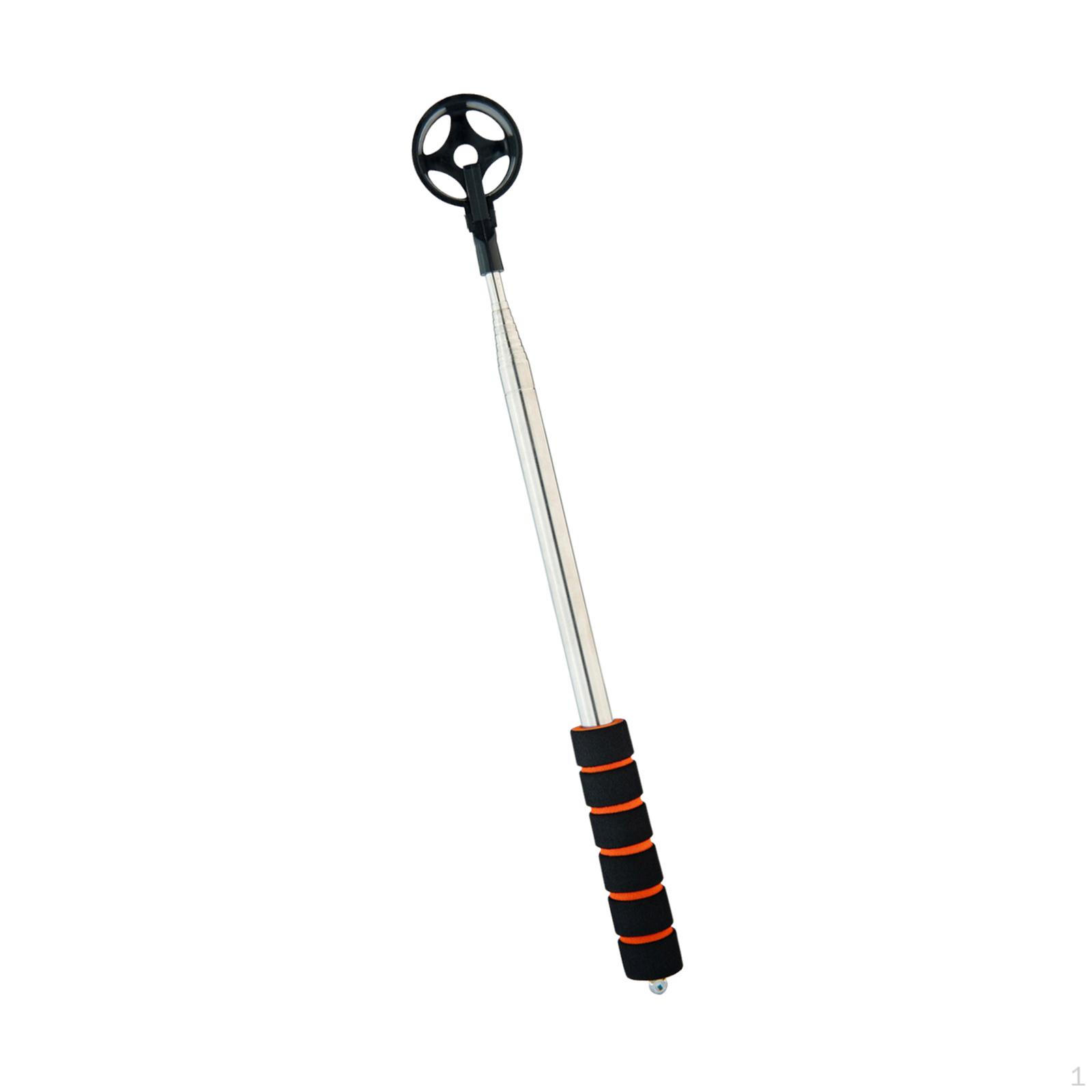 

Инструмент для сбора мячей для гольфа Телескопическая конструкция Легкий Нескользящая рукоятка Длина 2,7 м Подарок для гольфистов чёрный