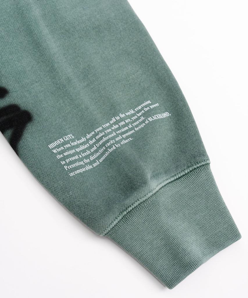 Bbdi Disorder Graffiti Logo Pigment Hoodie (Dust Green)