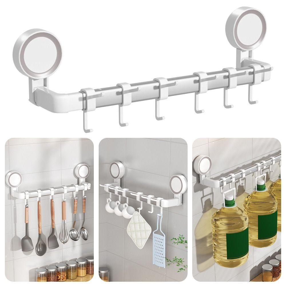 Adhesive Bathroom Hook Non Perforated Load-bearing Hook Durable Kitchen Storage Hook  Bathroom