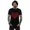Disney Mens Mickey Mouse Heart Silhouette T-Shirt