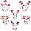 Christmas Hair Clip & Headband Set: Snowman Ornament, Bow, Hat - Perfect Holiday Accessories for Kids