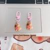 Capybara White Resin Cartoon Keychain - Small Pendant and Bag/Car Accessory