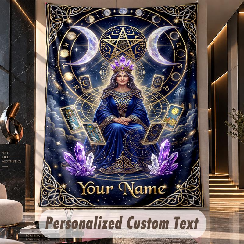 Witchcraft (158) Theme Custom Tapestry Personalized Custom Name Text Wall Hanging Tapestry Home Decor Background Cloth