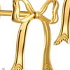 2PCS Decorative Bowknot Shape Curtain Clips Practical Metal Drapery Hook Space Saving S Hook Design for Living Room Bedroom decors
