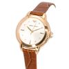 Emporio Armani Mia Brown Leather Strap Silver Dial Quartz AR11525 Montre Femme