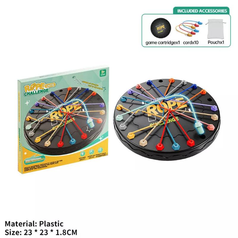 

1 набор Brainy Knots Rope Untangling Настольная игра Challenge Logic Puzzle Board Игрушка в подарок 1