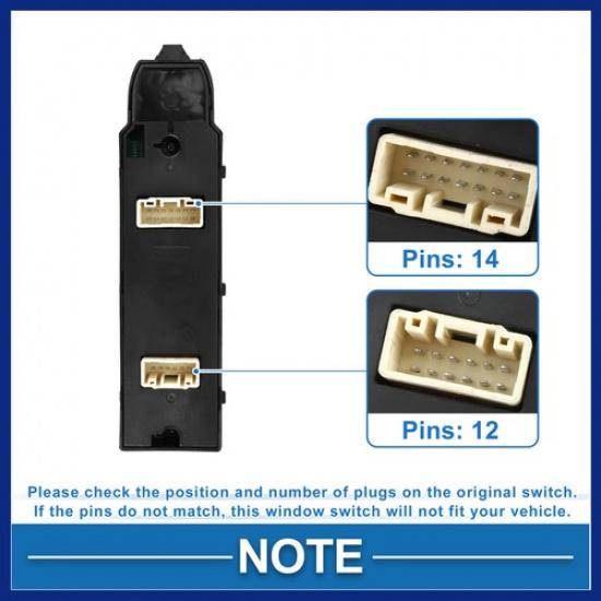 Front Left Side Power Window Switch for Mazda 3 2014-2017 BKC366350A