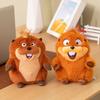 Hot High Quality Adorable Crown Beaver Anime Hoppers Plush King Georges Tom Lizard Soft Stuffed Animal Beaver Plushie Doll Toy