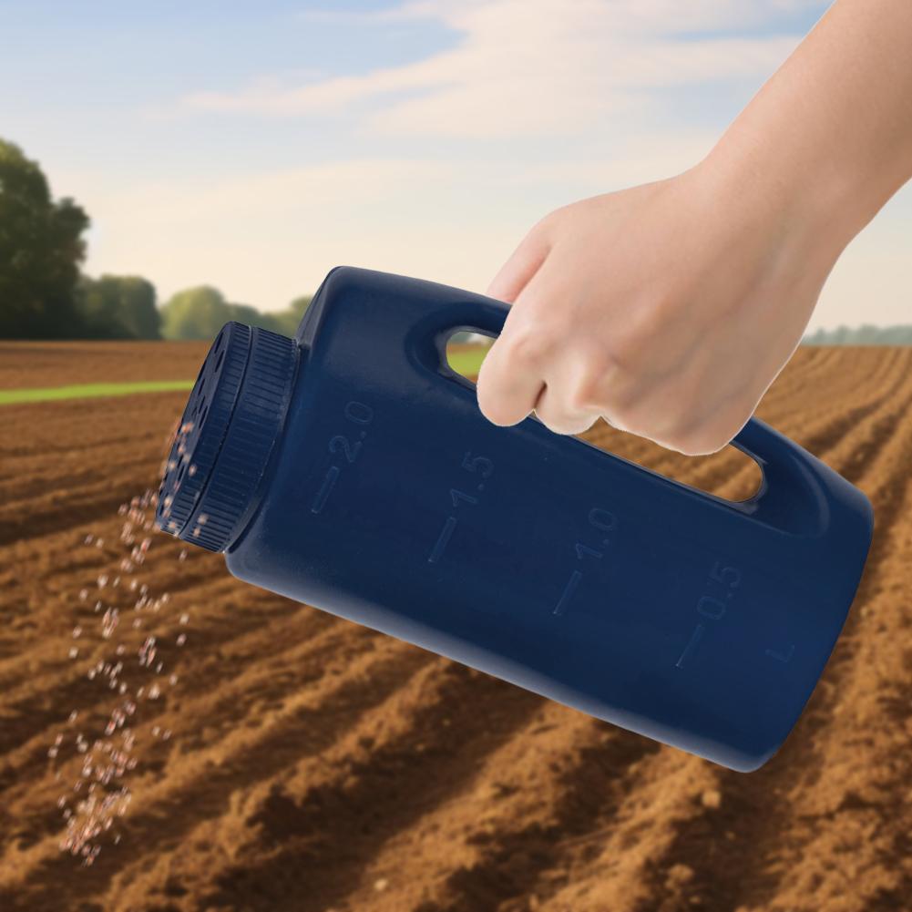 Hand Held Spreader Large Capacity Grass Seed Spreader Multifunctional Portable Fertilizer Planting Tool Gardening Tool