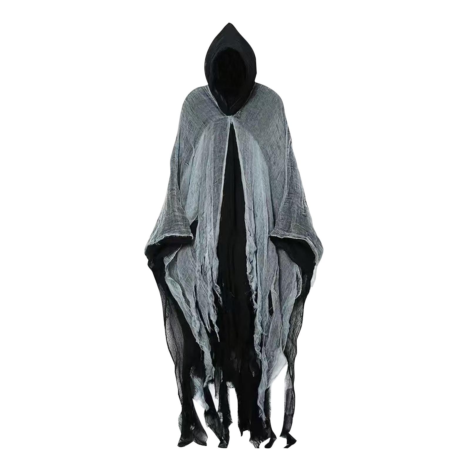 

Halloween Cosplay Adult Costume, Horror Cloak Robe For Adult One Size