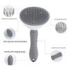Yousheng Dog Grooming Brush Angled Teeth Pet Detangling Comb Self-Cleaning Deshedding Brush Removes Loose Fur Undercoat for Long Short Hair Cats