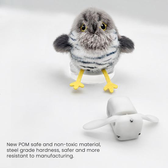Automatic Flapping Birds Cat Toy Interactive Cat Teaser with 3 Wing Modes Chirping Sounds Self-Play Exercise Toy for Indoor Cats