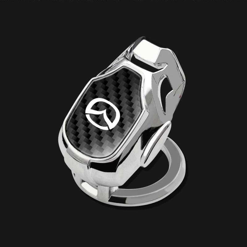 Insignia de Coche Cubierta Protectora de Arranque con un Solo Clic Pegatina Decorativa para Botón de Arranque/Parada Para Mazda 2 3 5 7 CX5 CX7 CX9 MX5 CX30 Skyactiv