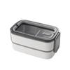 Portable 304 Stainless Steel Double-Layer Sealed Lunch Box