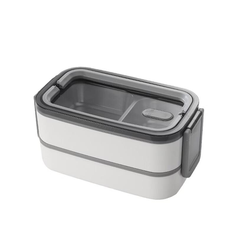 Portable 304 Stainless Steel Double-Layer Sealed Lunch Box