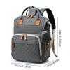 Fashionable Quilted Large-Capacity Backpack Mommy Bag; Multi-Functional Mommy Backpack for Traveling, Mother and Baby Bag