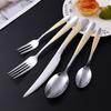 20pcs Stainless Steel Flatware Set for Wedding, Birthday, Bar & Bat Mitzvah - Elegant Cutlery with Dinner Knife, Fork, Spoon