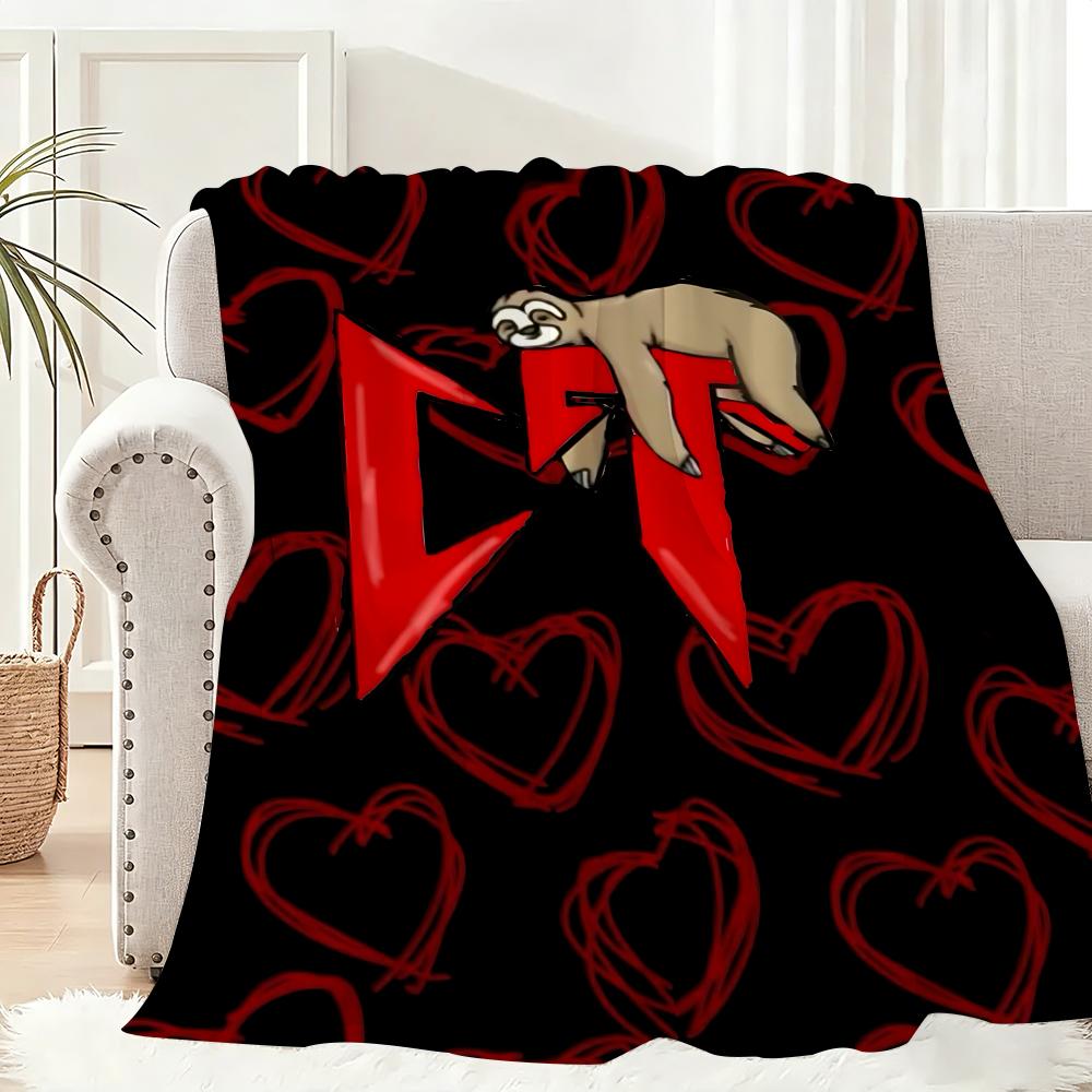 Rapper N-Natanael Cano Throw Lightweight 240g Flannel Blanket Soft Skin-friendly for Summer Cooling 75x90cm