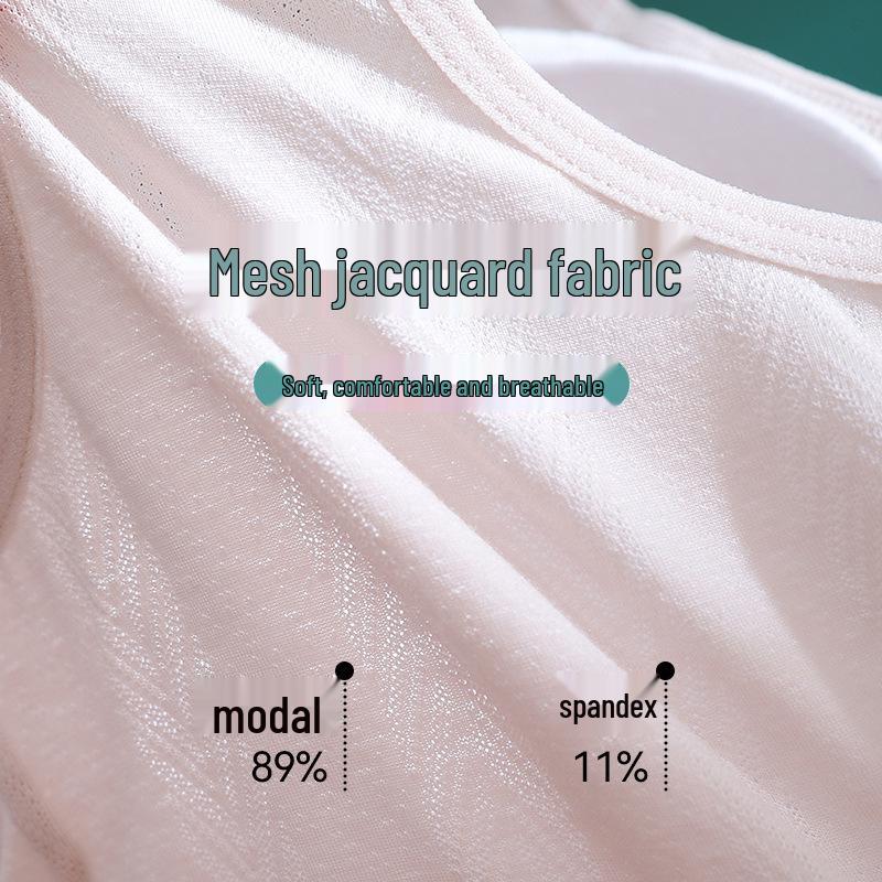 Zhangyan Modal Wire-Free Plus Size Front Closure Bra for Mature Women