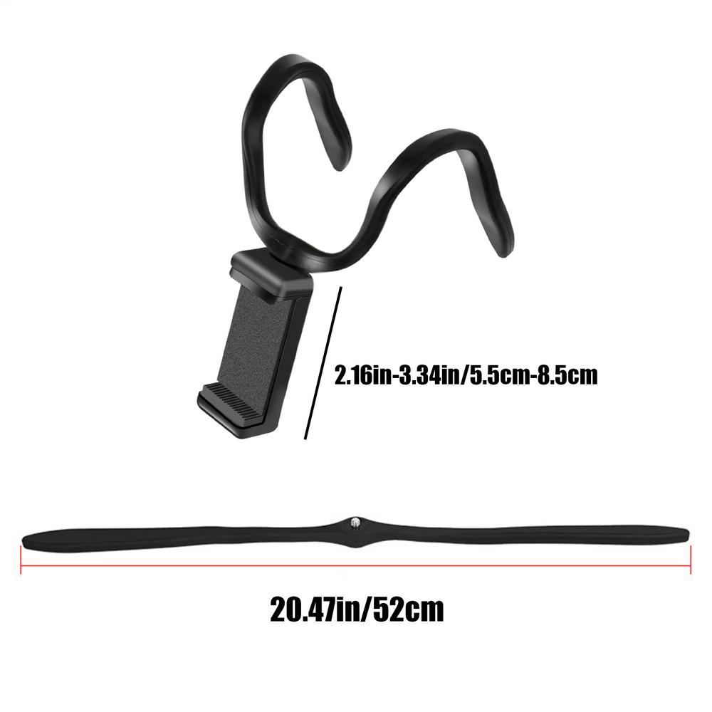 

Phone Holder for Treadmill Folding Cellphone Bracket For Gym Hose Design Bendable Treadmill Phone Stand For Shopping Cart чорний