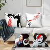 B-B-Banksyy Graffiti Art Cushion Cover Square Sofa Cushion Cover Casual Skin-Friendly Comfortable Pillow Cover
