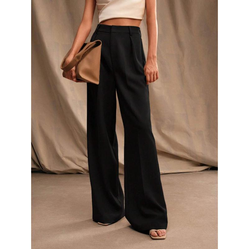 Women'S Suit Wide-Leg Pants New Spring/Autumn Style High-Waisted Design Loose And Casual Straight-Leg Slimming Effect