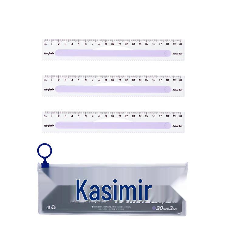 Kashimir Non-slip Transparent Ruler Set