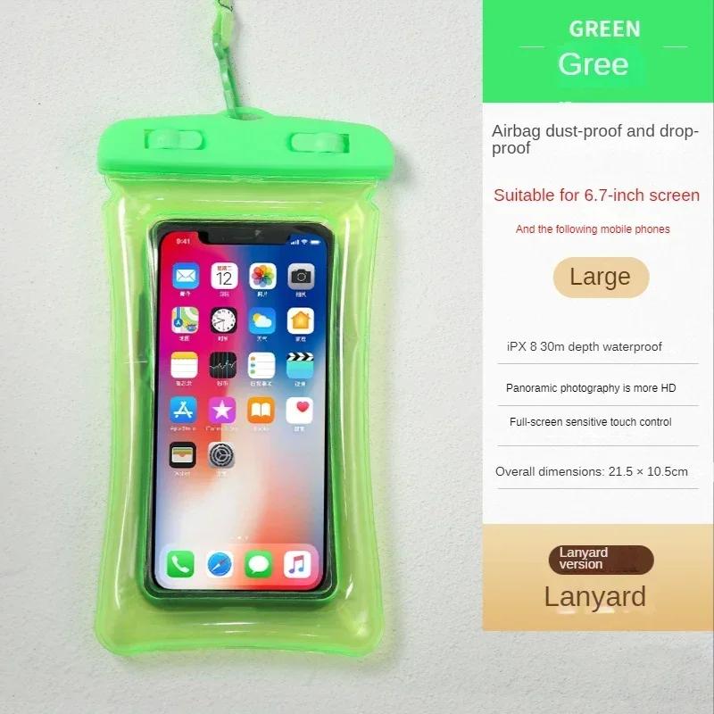 Waterproof Phone Pouch Drift Diving Swimming Bag Underwater Dry Bag Case Cover For Phone Water Sports Beach Pool Skiing 6.7 Inch