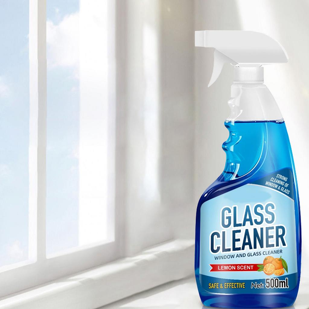 Środek do czyszczenia szkła Domowy szorujący płyn do szkła Silna dekontaminacja Usuwanie plam wodnych Środek do czyszczenia samochodu 500ML