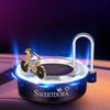 Solar Energy Rotate Figurines Essential Oil Diffuser Aromatherapy Mist Car Decor