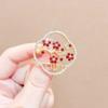 Plum Blossom Brooch Niche Anti-Light Pin Red Corsage Women'S Luxury Accessories High-End Exquisite Tide