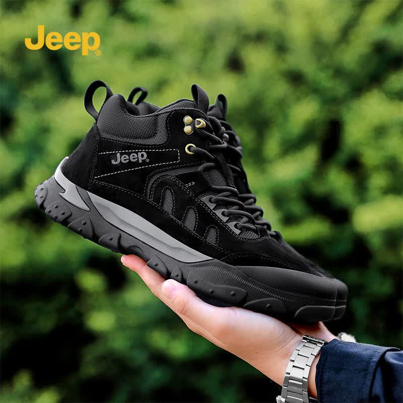 JEEP Men s Autumn/Winter Retro Outdoor Work Boots 41 чёрный