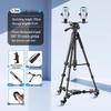 Professional Mobile Phone & DSLR Tripod with Pulley and Universal Ball Head for Live Streaming