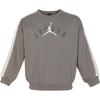 Jordan Flight Casual Pullover Comfortable Warm Crew Neck Long Sleeve Sweatshirt Kids Sweatshirt Gray FV6015-029