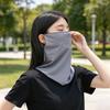 Outdoor Face Guard, Ice Silk Sunscreen Cover for Face Neck And Clavicle, Elastic Ear Loop Eye Corner Sun Shield for Outdoor Summer Use