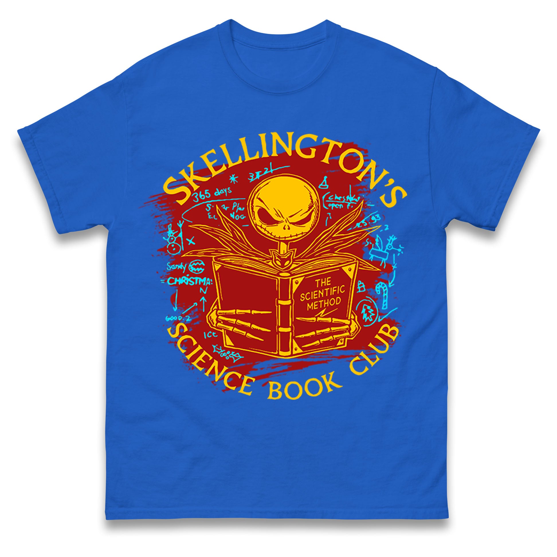 Jack Skellington Science Book Club Mens T Shirt Womens Tops Tees Halloween Top 3XL