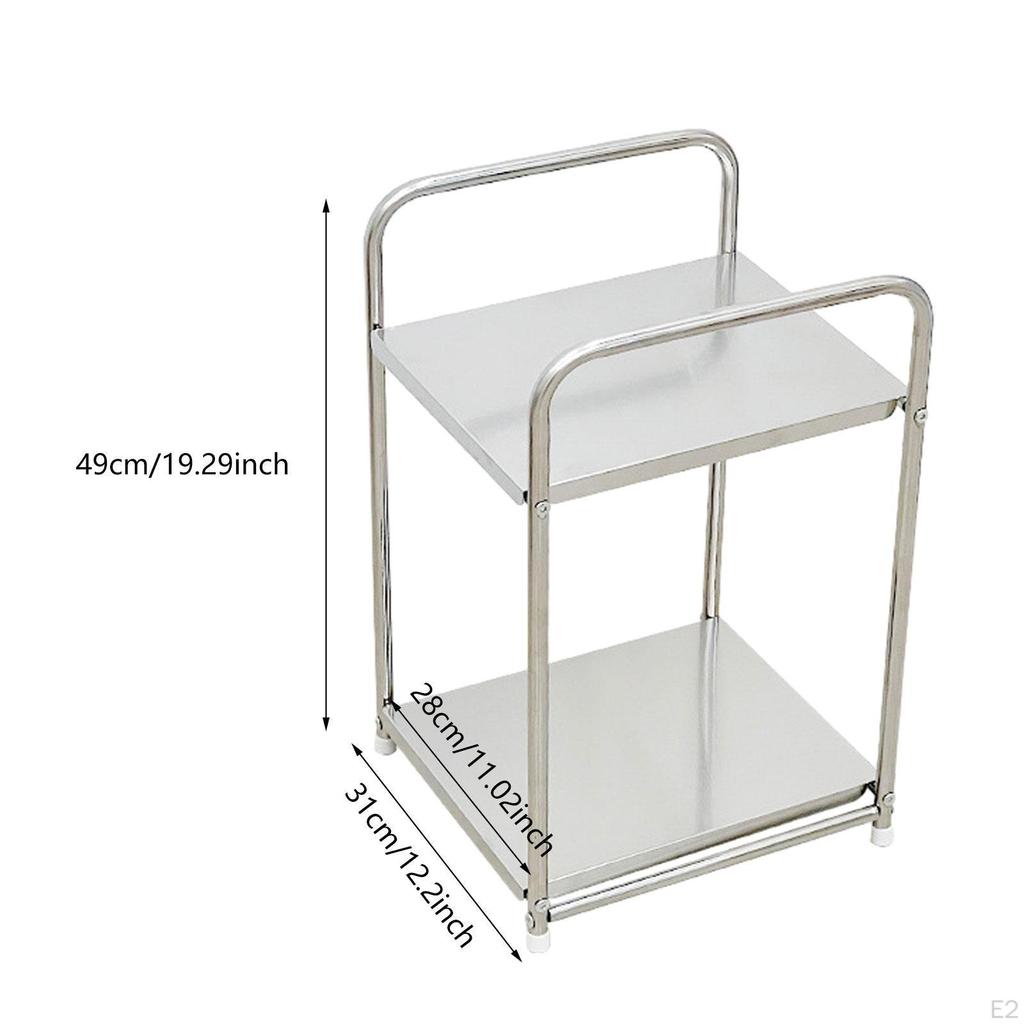 Bathroom Organizer Makeup for Vanity 2 Layer Storage Rack Countertop Shelf
