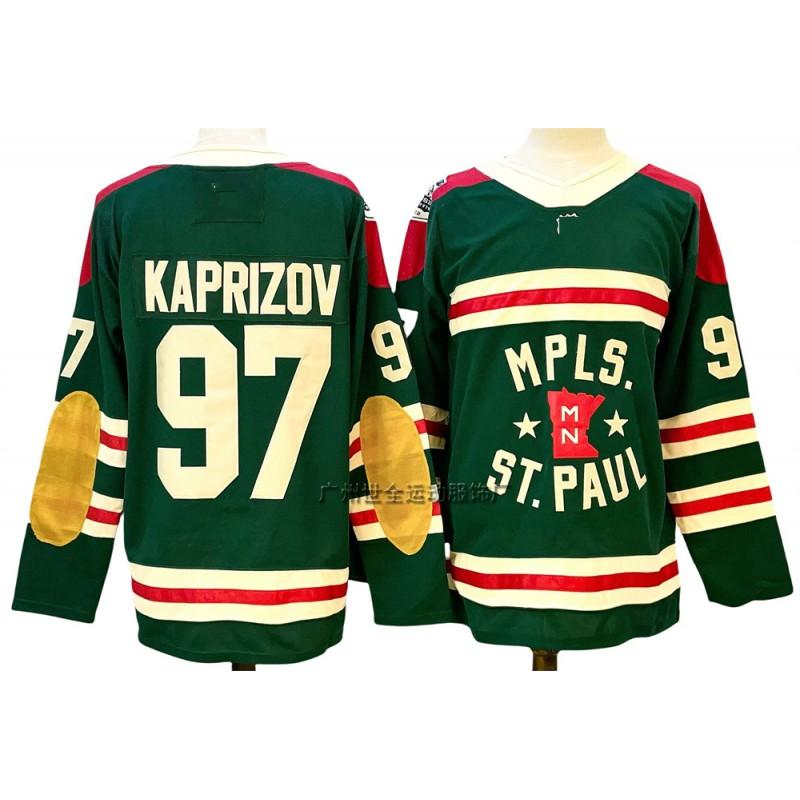 Maglia da Hockey su Ghiaccio da Uomo Squadra NHL Personalizzata Cucita Stile Vintage Misto Cotone Uniforme Abbigliamento Partita di Allenamento