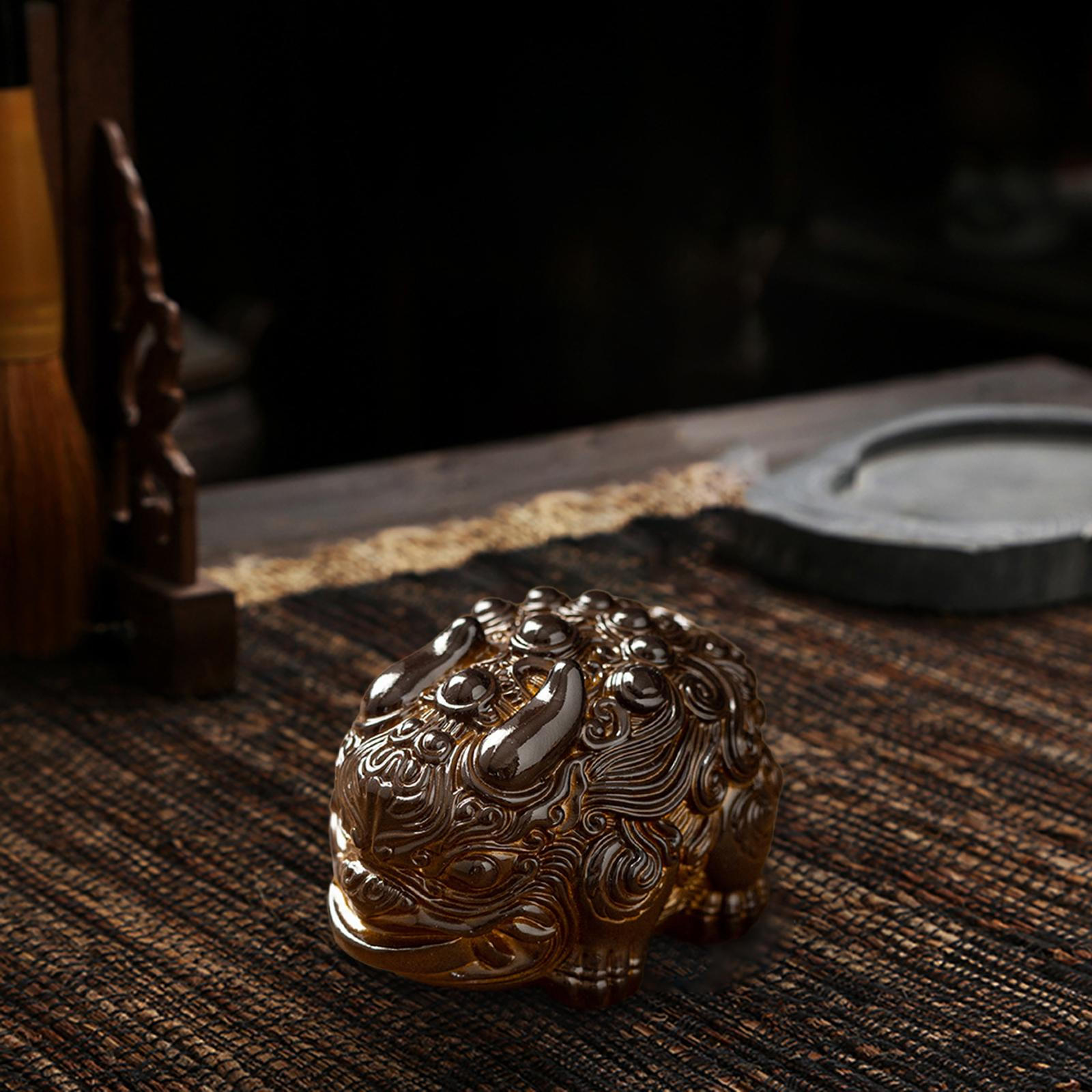 

Фигурка чайного питомца Lucky Pixiu - миниатюрный акцент для домашнего декора из смолы Color B