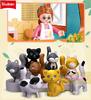 Sluban Girls Construction Blocks Cat Hotel Sakura Tree Villa Cute Pet House Educational Diy Construction Plaything For Kids Birthday Present