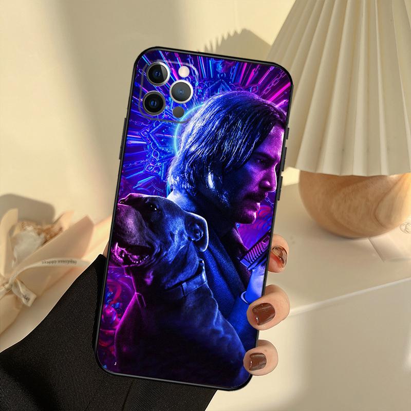 Cool Movie John Wick Phone Case For iPhone 16 14 13 12 11 15 17 Pro Max 13 Mini 15 16 Plus 16e 17 Air Cover Funda