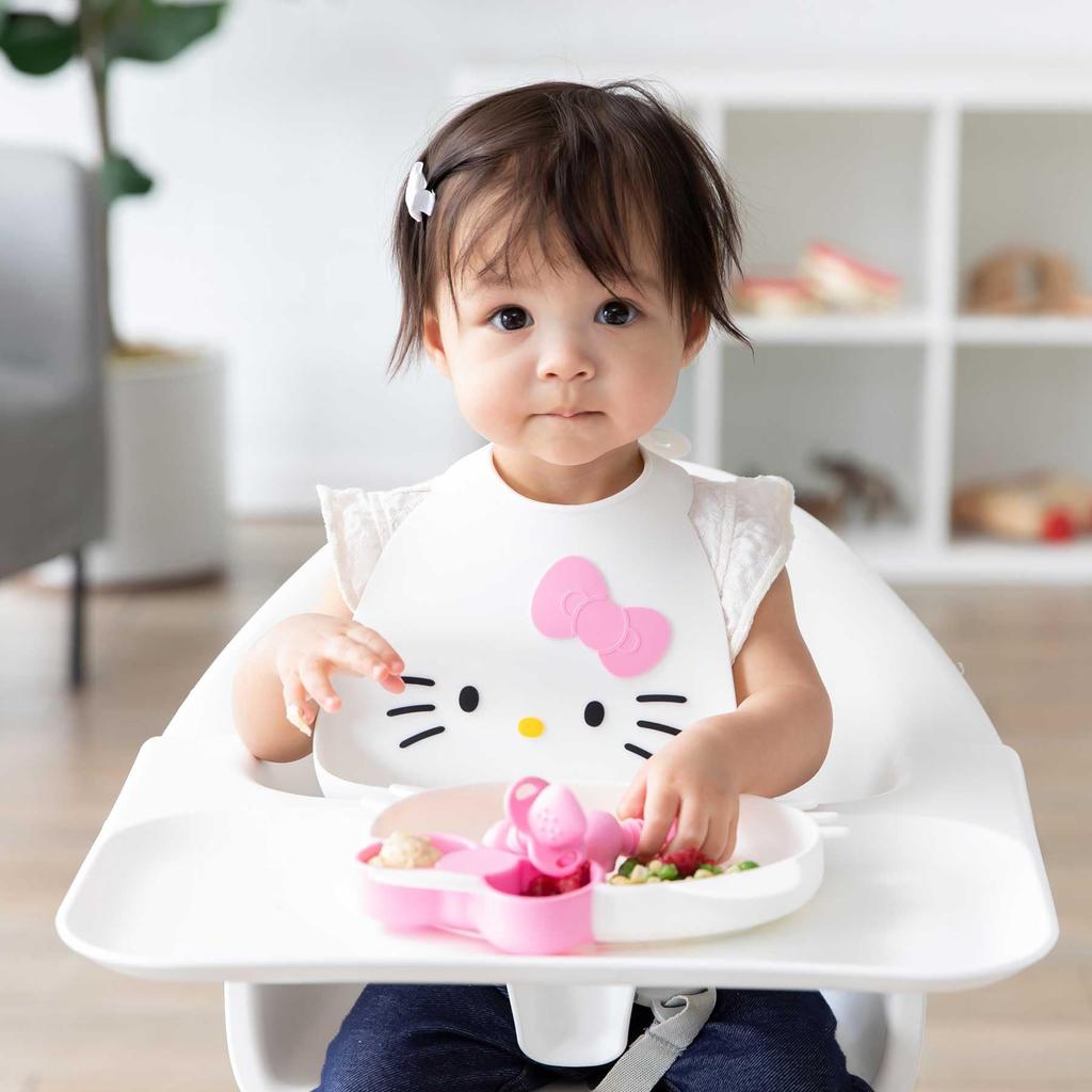 Bumkins X Hello Kitty Collaboration Food Series Silicone Bib Japanese 6 Months 24 Months Hello Kitty 1 Bib [Official Product] - BM-SMB-SHK