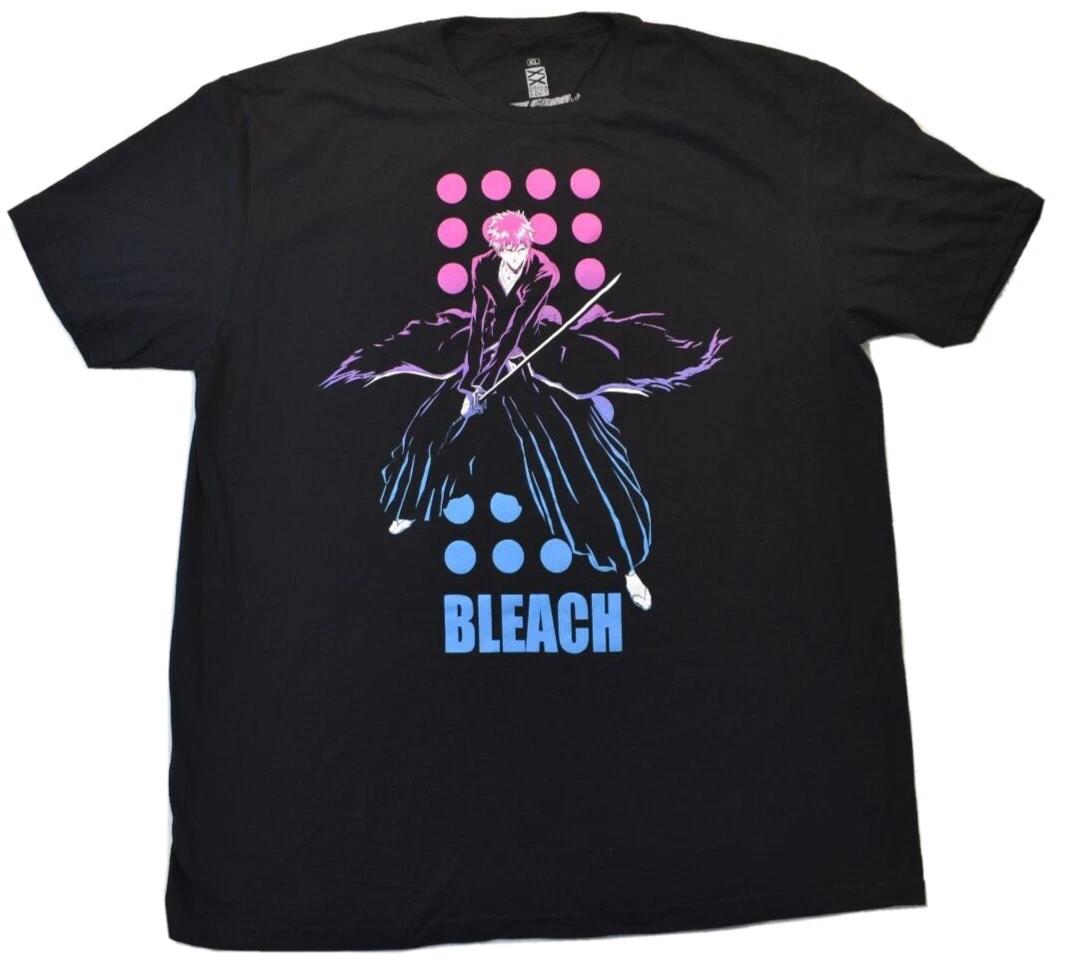 Ripple Junction Mens Bleach Ichigo With Ombre Circles T-Shirt New XL XL